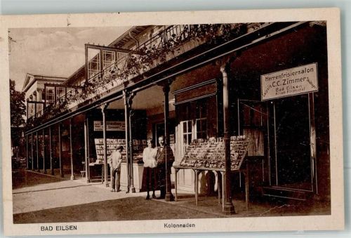 Bad Eilsen Ansichtskarten Verkauf Buchhandlung Zimmer + Herrenfriseur C.C. Zimmer