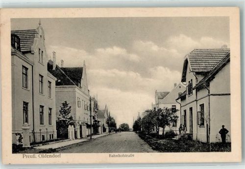 Preußisch Oldendorf 1917 Bahnhofatraße