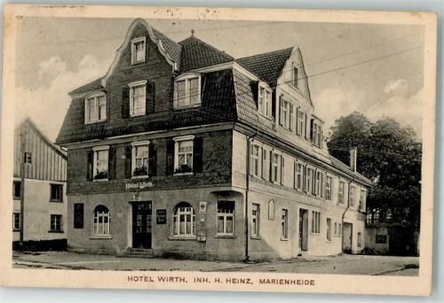 Marienheide 1915 Hotel Wirth Emailleschilder