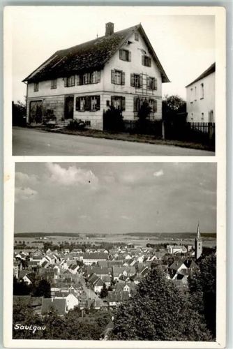 88348 W7968 Saulgau Foto AK Wohnhaus