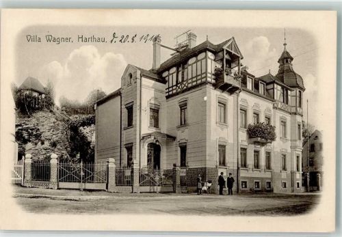 08396 O9611 Harthau b Waldenburg, Sachs Foto AK Villa Wagner