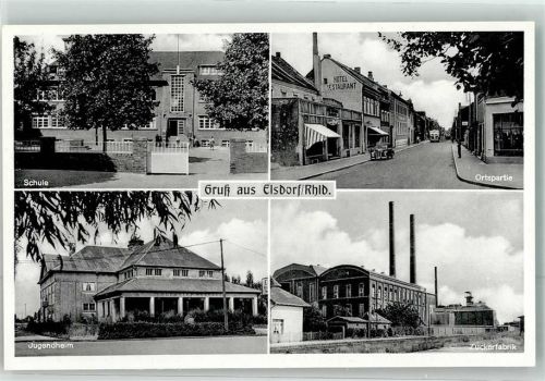 Elsdorf Schule Jugendheim Zuckerfabrik Oldtimer