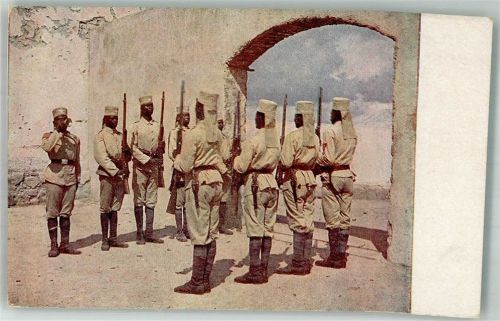 Kolonial Kriegerdpende Nr. 7 Askaris Militär Soldaten Kolonien