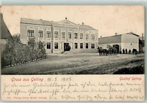 Gelting 1906 Gasthaus Gelting Kutsche
