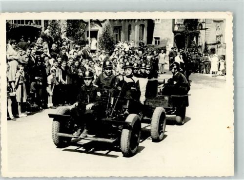 Lauenstein Jugendfeuerwehrfest Feuerwehrbuggy mit Anhänger Ort handschriftlich