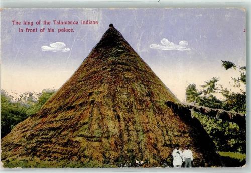 the king of the Talamanca Indians in front of his Palace