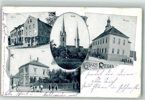 Regis-Breitingen Schule Post Kirche Rathaus