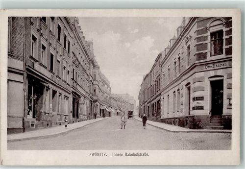 08297 O9417 Zwönitz - Innere Bahnhofstraße Emailleschild MAGGI