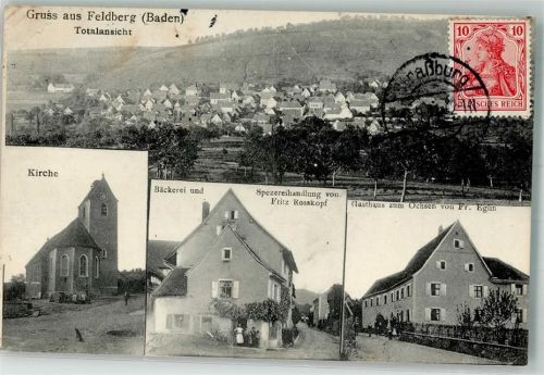 Feldberg Bäckerei Rosskopf Ev. Kirche Gasthaus zum Ochsen
