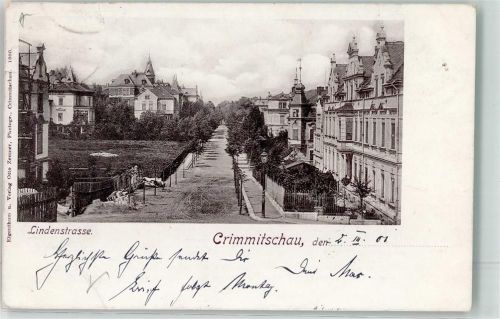 08451 O9630 Crimmitschau 1901 - Lindenstraße