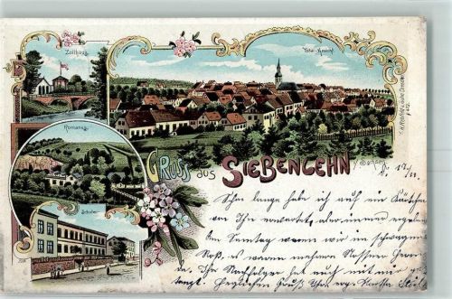 Siebenlehn 1901 Zollhaus Romanus Schule