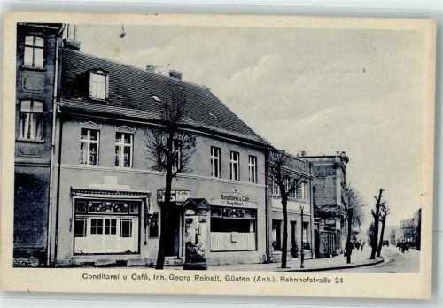 39439 O3256 Güsten , Anh - Cafe Reinelt Bahnhofstraße