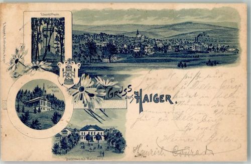 Haiger 1900 Eduardsturm Schützenhalle Stadthaus Marktplatz