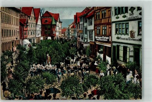 Eschwege Maienzug des Johannisfestes Hof-Conditorei Drogerie