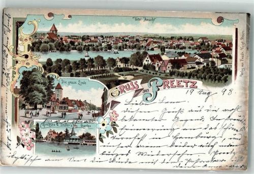 Preetz 1898 Die große Linde Kirchsee Driller's Garten