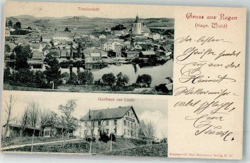 Regen 1903 Gasthaus Zur Linde