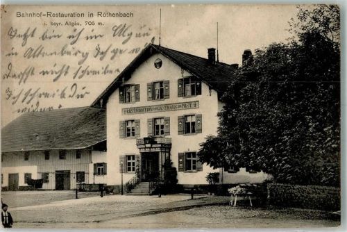 Röthenbach 1911 Bahnhofs-Gaststätte zur Post