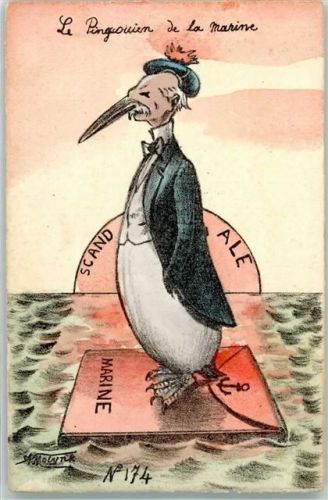 Le Pingouien de la Marine Scandale sign Molynk