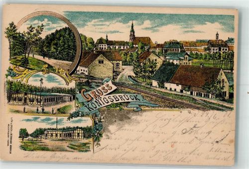 Königsbrück 1901 Bahnstrecke Gasthaus Waldallee