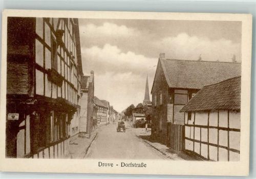 Drove Dorfstraße Fachwerkhäuser