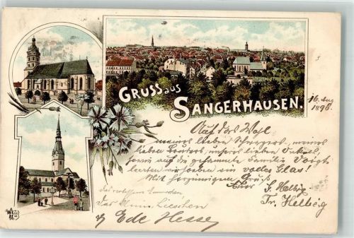 Sangerhausen 1896 Ulrichlirche St. Jakobi-Kirche