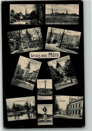Moers 1908 Mehrbildkarte