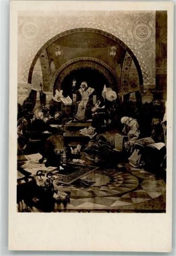 Slovanska Epopeje Car Symeon Bulharsky Fragment Mucha, A. Künstlerkarte