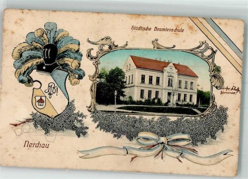 Nerchau Städtische Beamtenschule Studentenwappen Couleur
