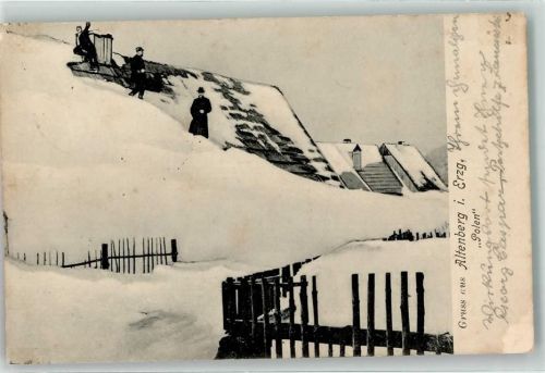01773 O8242 Altenberg , Erzgeb 1906 - Winter Polen