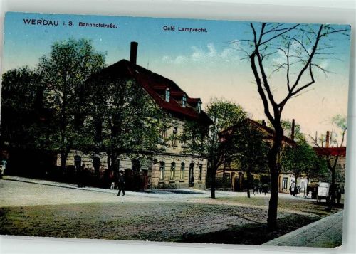 Werdau 1915 Cafe Lamprecht Bahnhofstraße