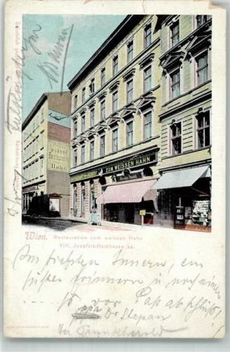 1070 Wien 7. Bezirk, Neubau Gebrauchsspuren Gasthaus Zum weissen Hahn Josefstädterstrasse 24