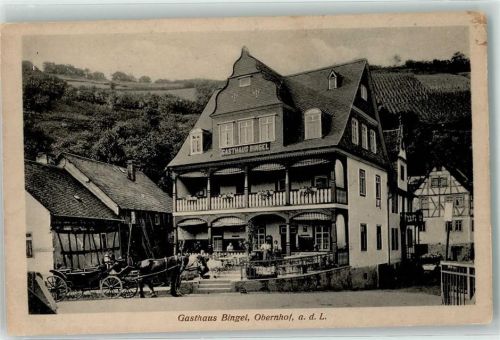 Obernhof 1917 Gasthaus Bingel Kutsche
