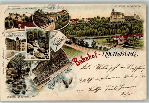 Rochsburg Treppenhaus Schloss Brauseloch Tunnel Bahnhof