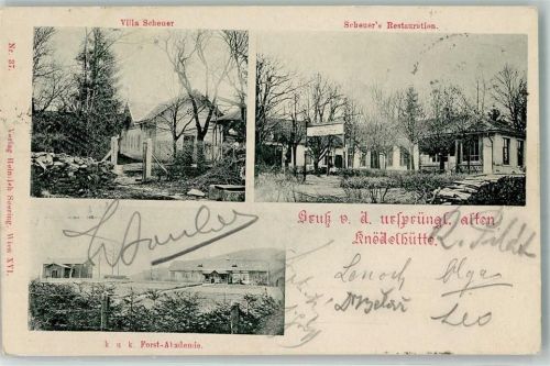 1140 Wien 14. Bezirk, Penzing 1898 Foto AK Gasthaus Knödelhütte