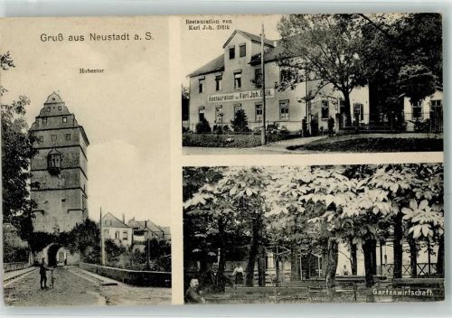 Neustadt 1918 Hohentor Gasthaus v. Karl. Joh. Dülk