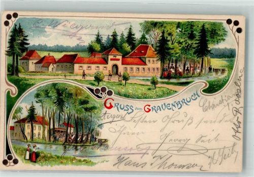 Gravenbruch 1904 Gasthaus Gravenbruch Gartenwirtschaft