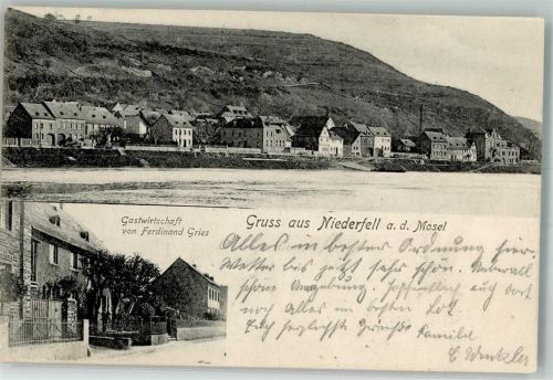 Niederfell 1906 Gasthaus Gries Mosel