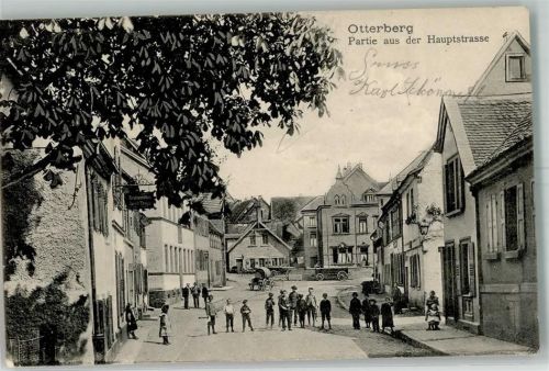 Otterberg 1911 Hauptstraße Kinder Brunnen