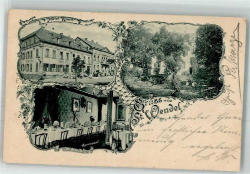 66606 W6690 St. Wendel , Saar 1898 - Hotel Knoll