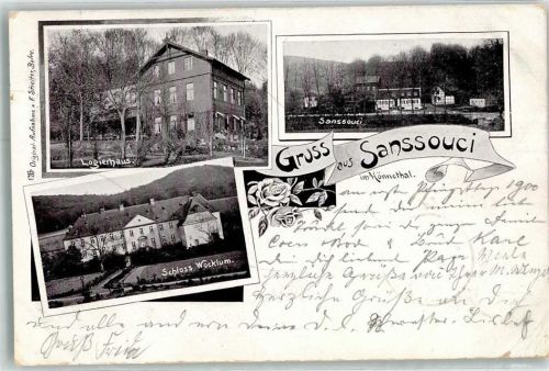 Balve 1900 Logierhaus Sanssouci Schloss Wocklum im Hönnetal