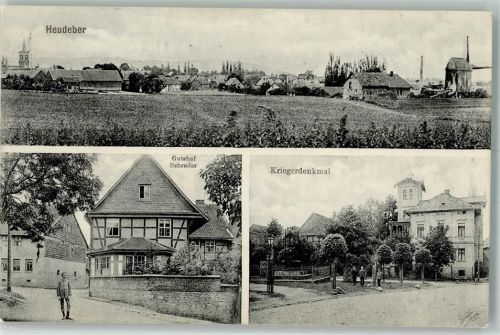Heudeber 1911 Gutshof Schrader Kriegerdenkmal