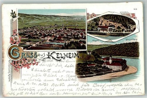 Kelheim 1897 Kloster Weltenburg Klösterl