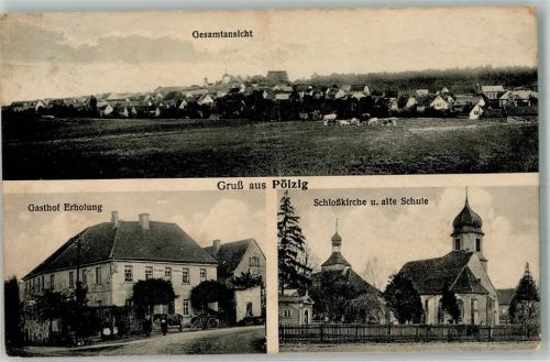 Pölzig Gasthaus Erholung Schloßkirche Alte Schule