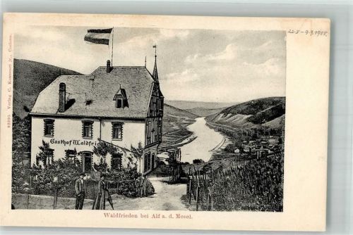 Alf 1905 Gasthaus Waldfrieden Mosel Gasthausstempel