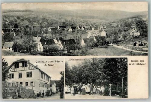 Waldhilsbach 1907 Gasthaus zum Rössle