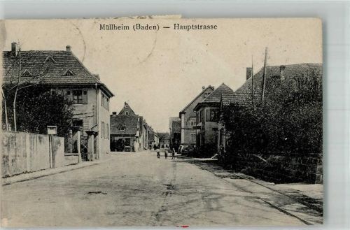 79379 W7840 Müllheim , Baden 1923 - Hauptstrasse Inflationsporto