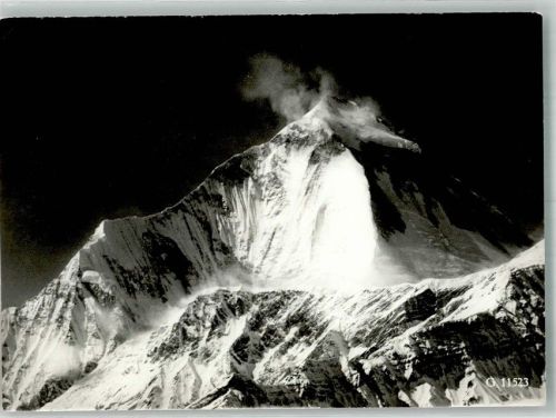 Schweizer Himalaya Expedition 1960, Rückseite Unterschriften der Teilnahmer + Stempel