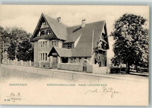 Darmstadt 1904 Künstlerkolonie Haus Leydhecker