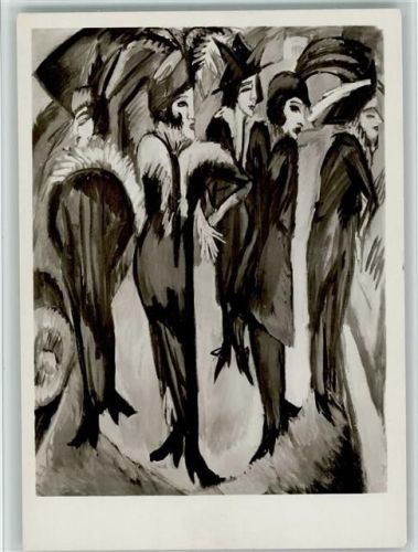 Essen Kirchner Ernst Ludwig Frauen auf der Straße um 1920