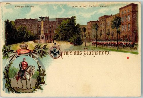 Rathenow Krieger-Denkmal Eisernes Kreuz Ziethen-Husaren-Kaserne Friedrich Görl